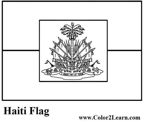 haiti flag coloring